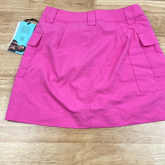 Future Collective Women's Pink High-Rise Cargo Mini Skirt - Size 0 - NWT - Picture 9 of 9